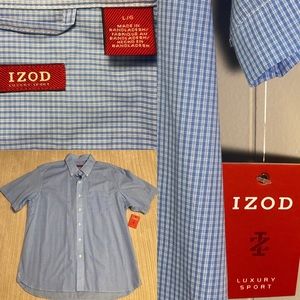 IZOD Luxury Sport Short Sleeve Casual/Dress Shirt